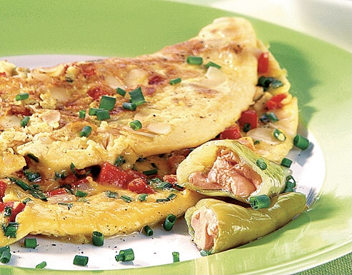 Low-Carb Gemüse-Eiweiß Omelett