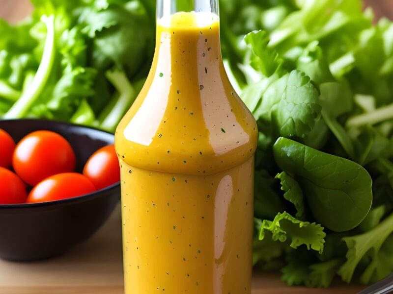Low-Carb Salatsauce mit einem exotischen Mango-Touch